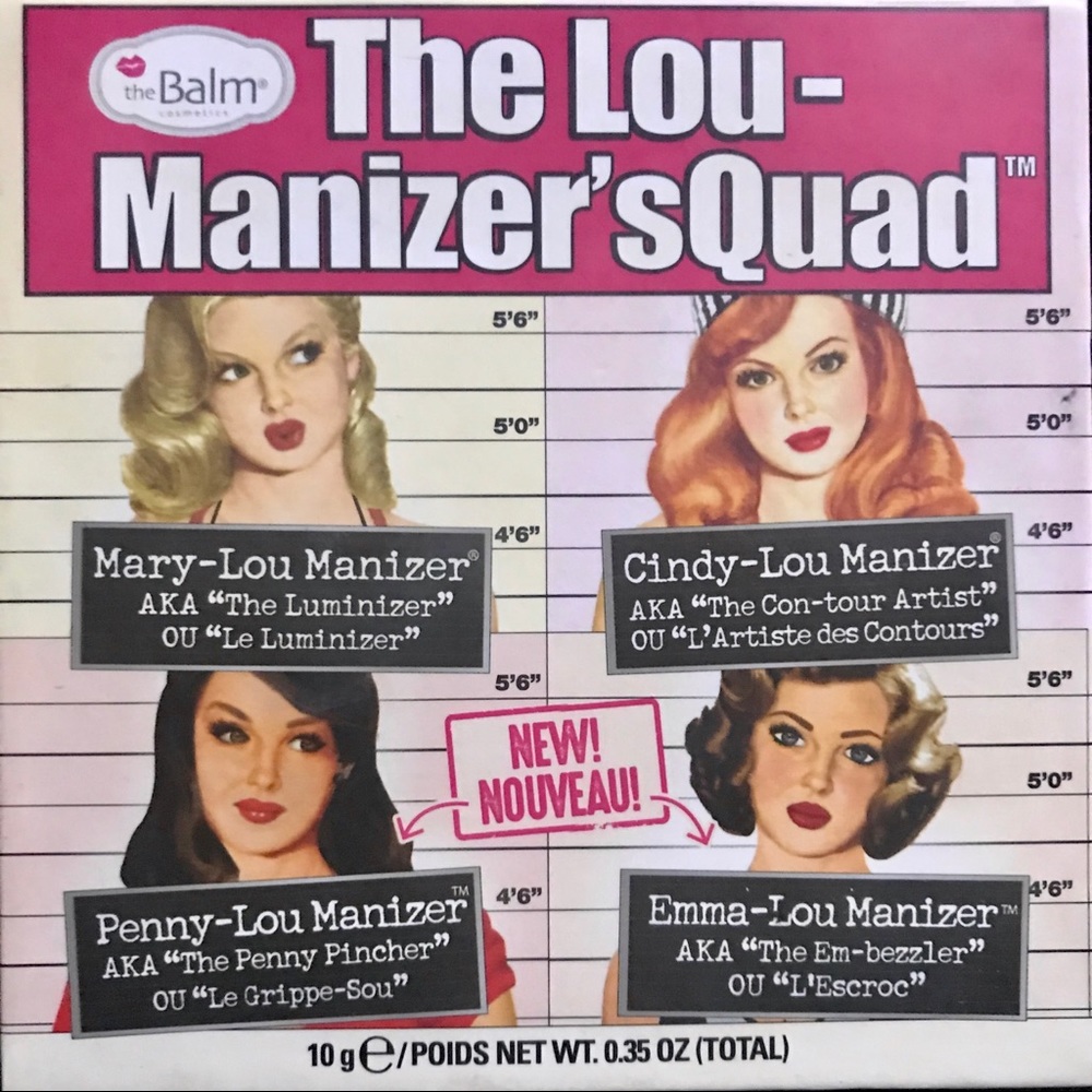 theBalm Hi-Light Quad-2 SHADES USED-10%OFF BUNDLES